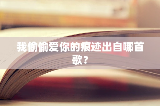 我偷偷爱你的痕迹出自哪首歌？