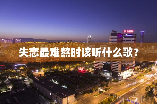 失恋最难熬时该听什么歌？