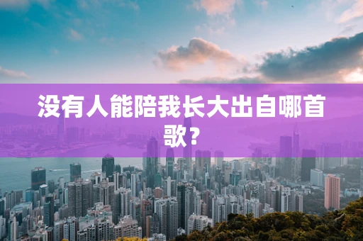 没有人能陪我长大出自哪首歌？