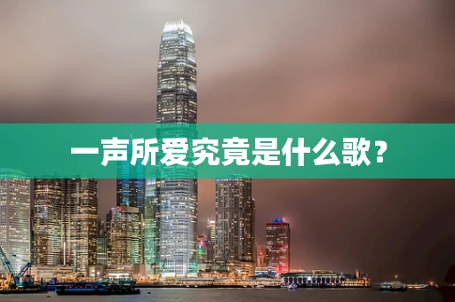 一声所爱究竟是什么歌？
