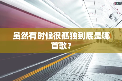 虽然有时候很孤独到底是哪首歌？