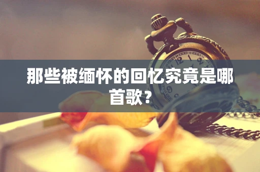 那些被缅怀的回忆究竟是哪首歌？