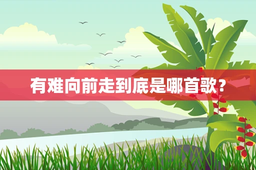 有难向前走到底是哪首歌？