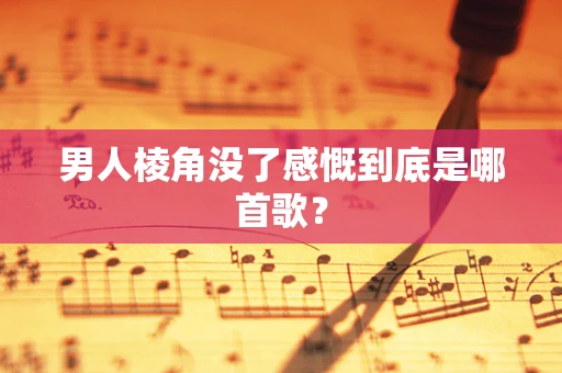 男人棱角没了感慨到底是哪首歌？