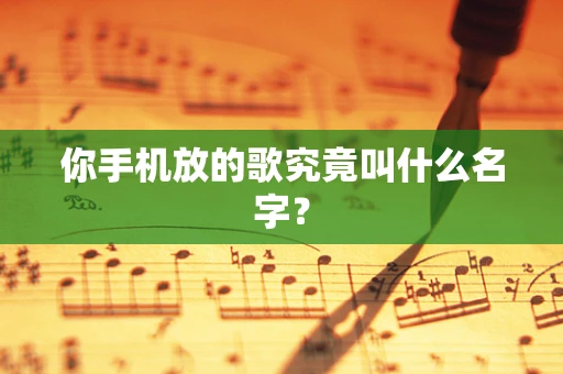 你手机放的歌究竟叫什么名字？