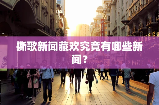 撕歌新闻藏欢究竟有哪些新闻？