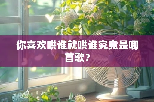 你喜欢哄谁就哄谁究竟是哪首歌？