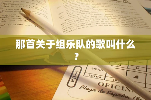 那首关于组乐队的歌叫什么？