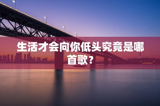生活才会向你低头究竟是哪首歌？