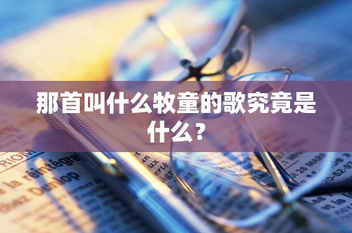 那首叫什么牧童的歌究竟是什么？