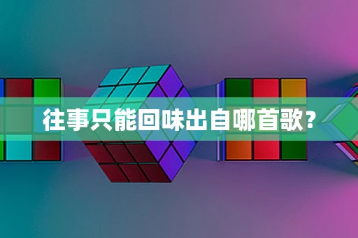 往事只能回味出自哪首歌？