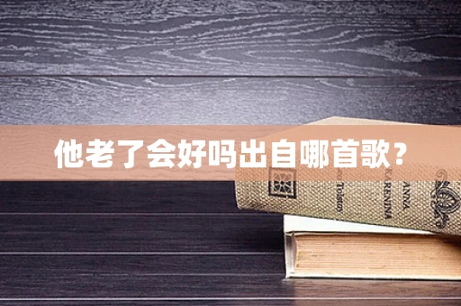 他老了会好吗出自哪首歌？