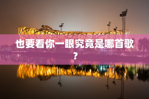 也要看你一眼究竟是哪首歌？