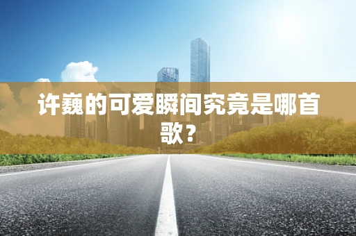 许巍的可爱瞬间究竟是哪首歌？