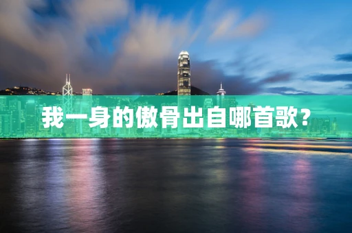 我一身的傲骨出自哪首歌？
