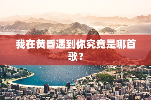 我在黄昏遇到你究竟是哪首歌？