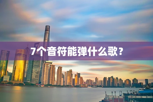 7个音符能弹什么歌？