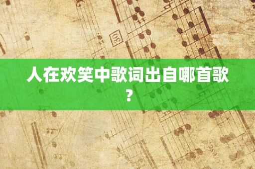 人在欢笑中歌词出自哪首歌？