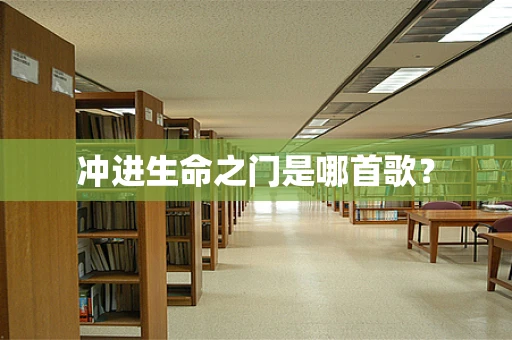 冲进生命之门是哪首歌？
