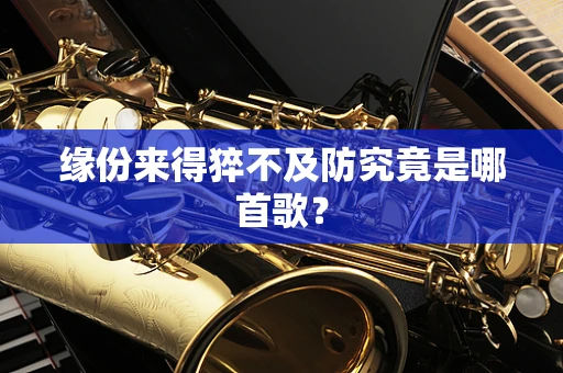 缘份来得猝不及防究竟是哪首歌？