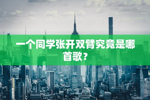 一个同学张开双臂究竟是哪首歌？