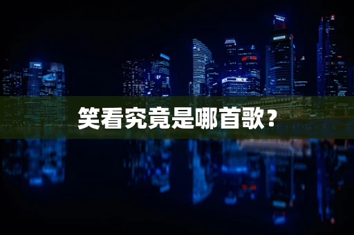 笑看究竟是哪首歌？