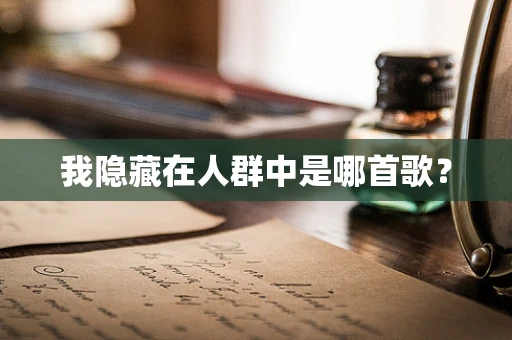 我隐藏在人群中是哪首歌？