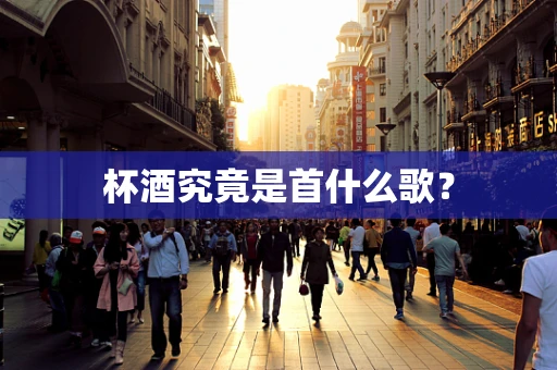杯酒究竟是首什么歌？