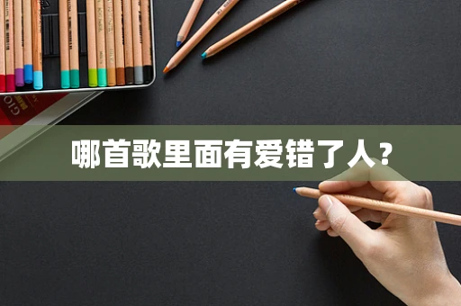 哪首歌里面有爱错了人？