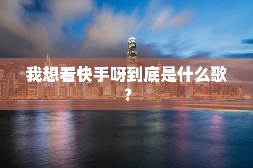 我想看快手呀到底是什么歌？