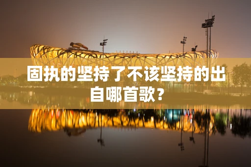 固执的坚持了不该坚持的出自哪首歌？