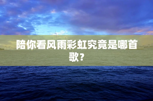 陪你看风雨彩虹究竟是哪首歌？