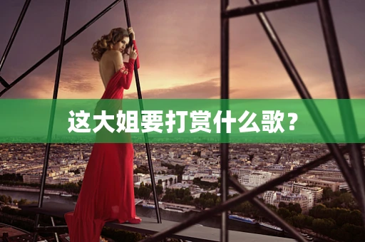 这大姐要打赏什么歌？