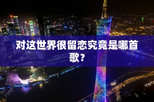 对这世界很留恋究竟是哪首歌？