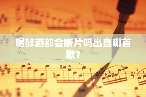 喝醉酒都会断片吗出自哪首歌？