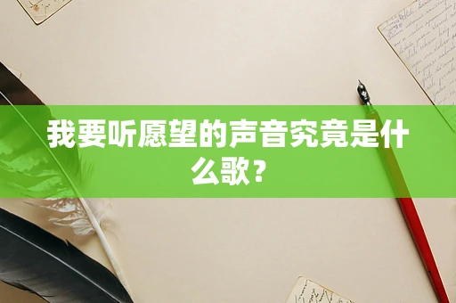 我要听愿望的声音究竟是什么歌？