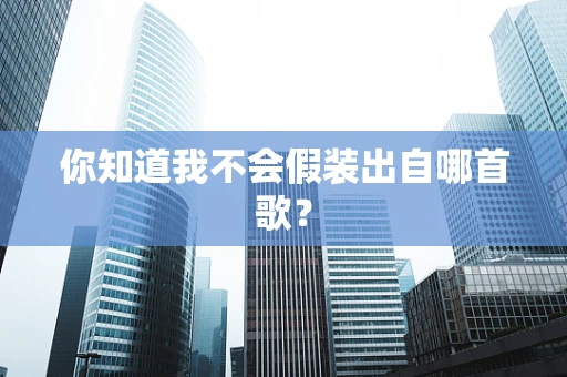 你知道我不会假装出自哪首歌？