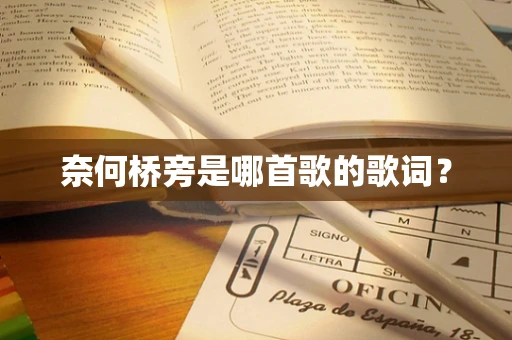 奈何桥旁是哪首歌的歌词？