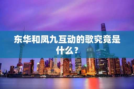 东华和凤九互动的歌究竟是什么？