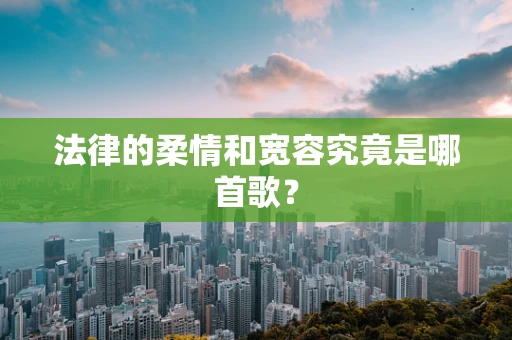 法律的柔情和宽容究竟是哪首歌？