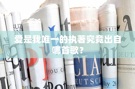 爱是我唯一的执著究竟出自哪首歌？
