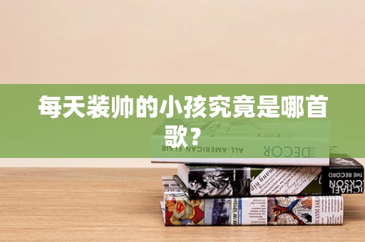 每天装帅的小孩究竟是哪首歌？