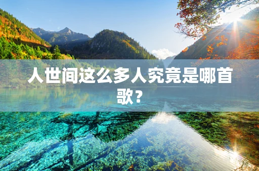 人世间这么多人究竟是哪首歌？