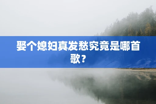 娶个媳妇真发愁究竟是哪首歌？