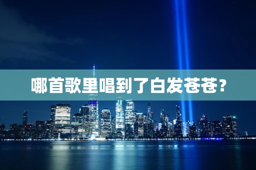 哪首歌里唱到了白发苍苍？