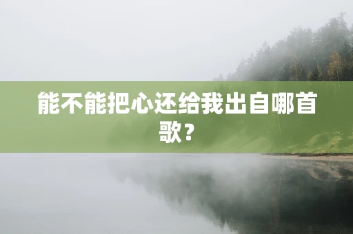 能不能把心还给我出自哪首歌？