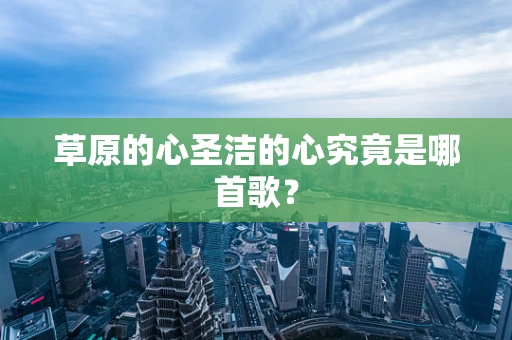 草原的心圣洁的心究竟是哪首歌？