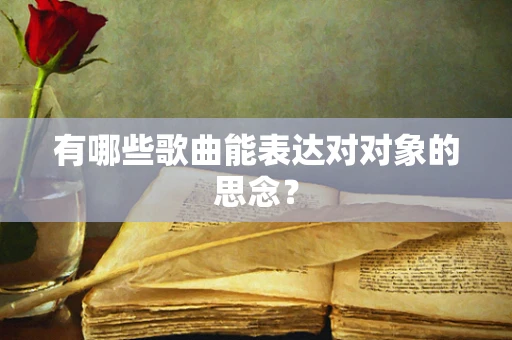 有哪些歌曲能表达对对象的思念？