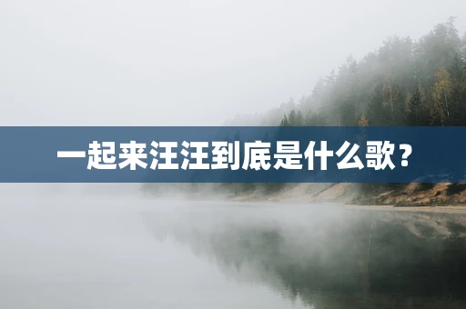一起来汪汪到底是什么歌？