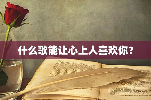 什么歌能让心上人喜欢你？